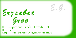 erzsebet groo business card